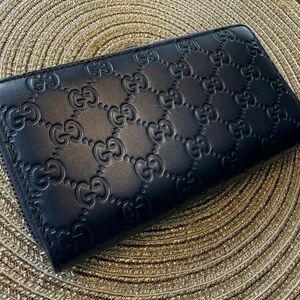 Gucci Black Embossed Wallet